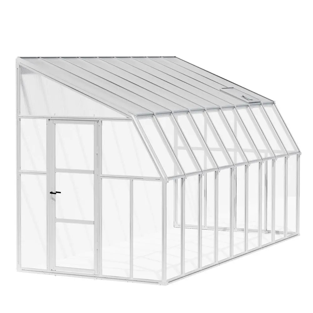 Palram - Canopia Sun Room 8' x 18' - White | HG7618 - The Greenhouse Pros