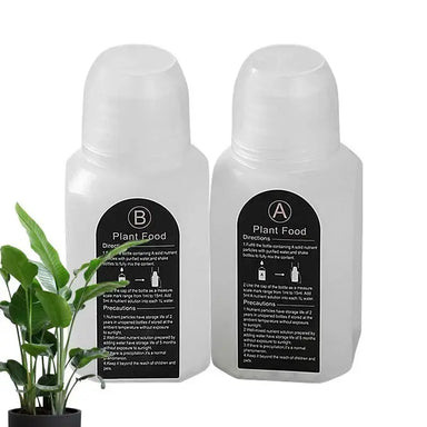 Plant Food For Vegetables Hydroponic Plant Food A & B Water Soluble Indoor Plant Fertilizer For Hydroponics Garden System - The Greenhouse Pros