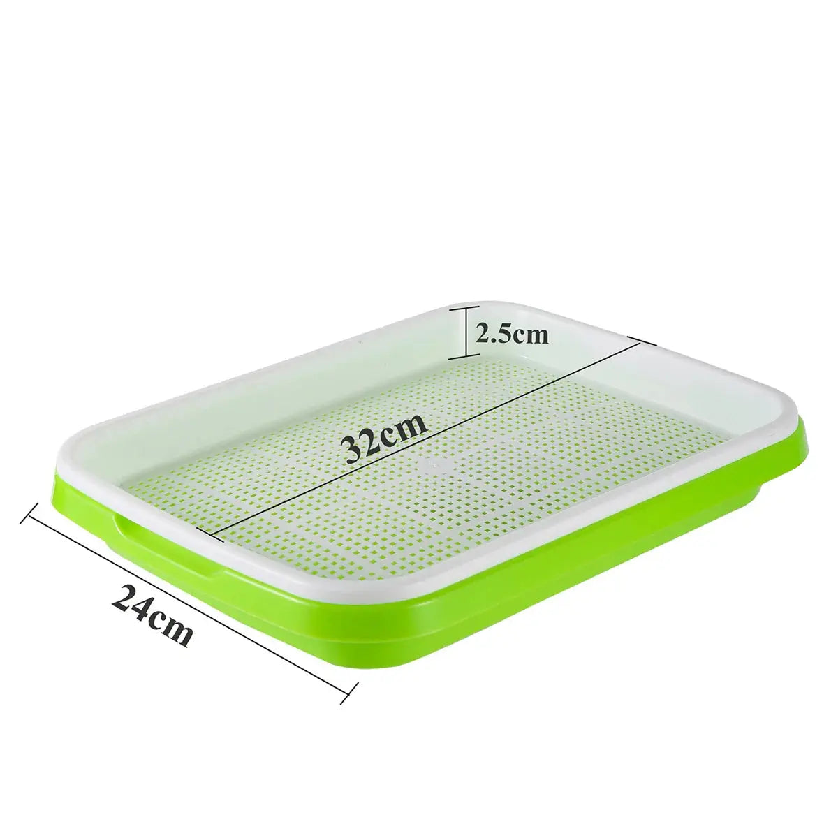Sprouting Tray Shelf With Stainless Steel Tube Universal Brake Wheel Double Layer Seedling Germination Tray Yard Planting Frame - The Greenhouse Pros