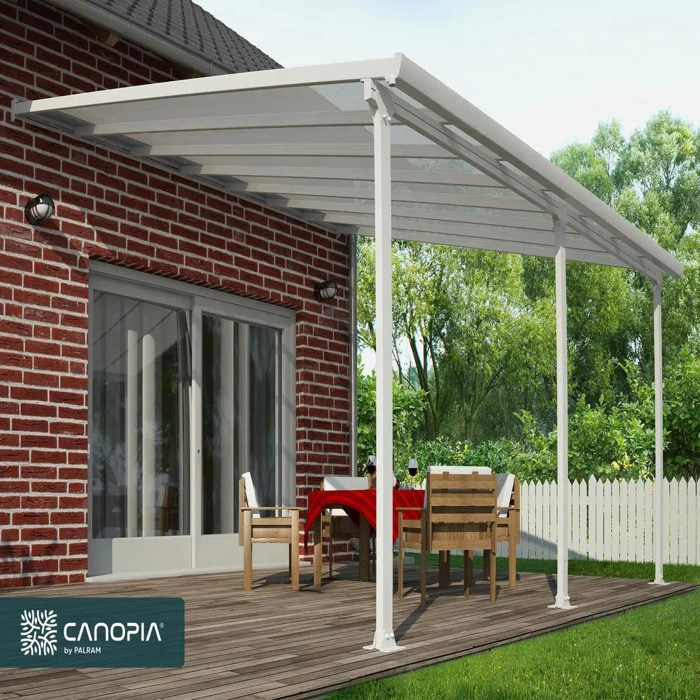 Palram - Canopia Feria 13' x 14' Patio Cover - White/Clear | HG9214 Palram