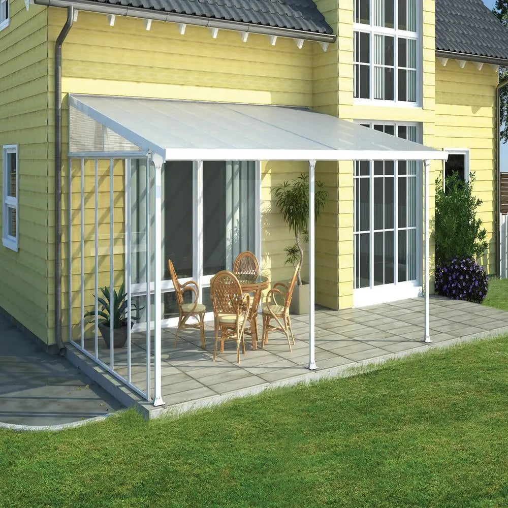 Palram - Canopia Feria 13' x 20' Patio Cover - White/Clear | HG9220 Palram