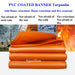 Orange Flame Retardant PVC Coated Tarpaulin - The Greenhouse Pros