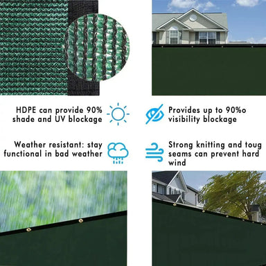 Heavy Duty Green Privacy Fence Screen - The Greenhouse Pros