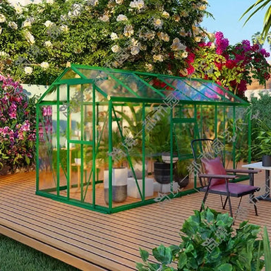 Metal aluminium houses sell small mini low cost frame polycarbonate commercial garden greenhouses green house greenhouse My Store
