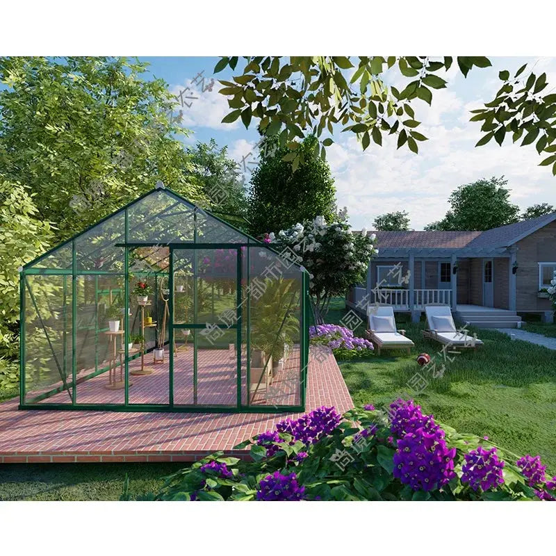 Metal aluminium houses sell small mini low cost frame polycarbonate commercial garden greenhouses green house greenhouse My Store