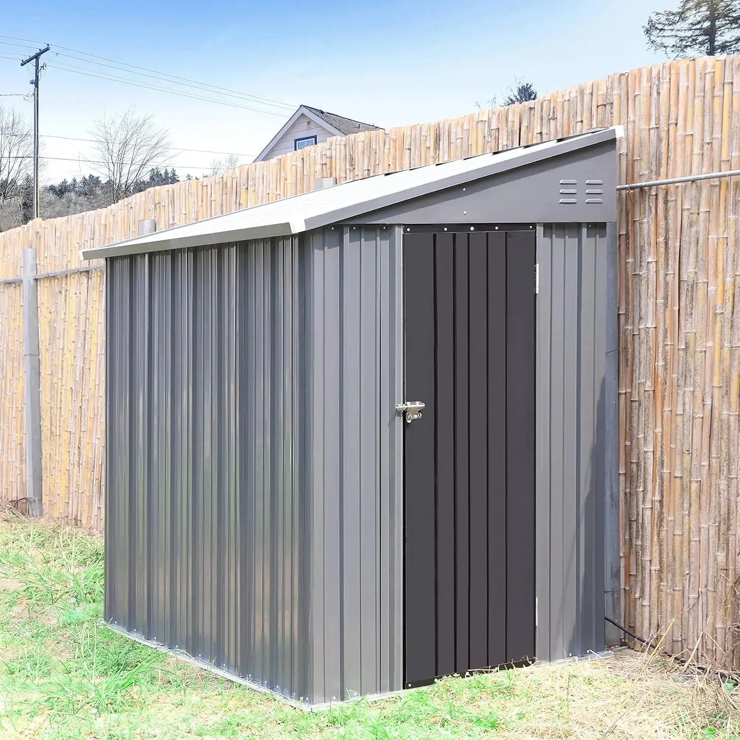 Outdoor Storage Shed, Weather-Resistant Metal with Large Capacity - The Greenhouse Pros