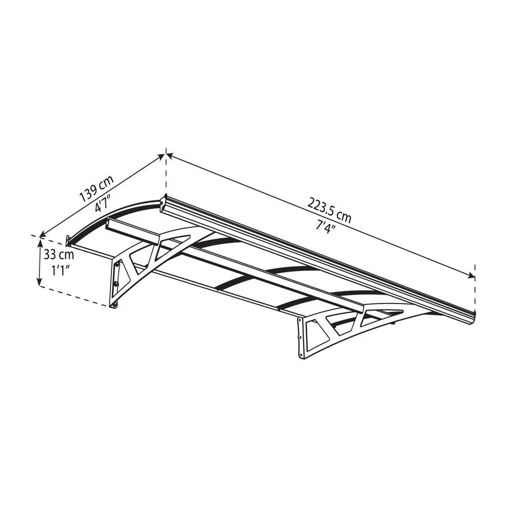 Palram - Canopia Amsterdam 2230 7' x 5' Awning | HG9576 Palram