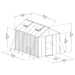 Palram - Canopia Glory 8' x 12' Greenhouse | HG5612 Palram