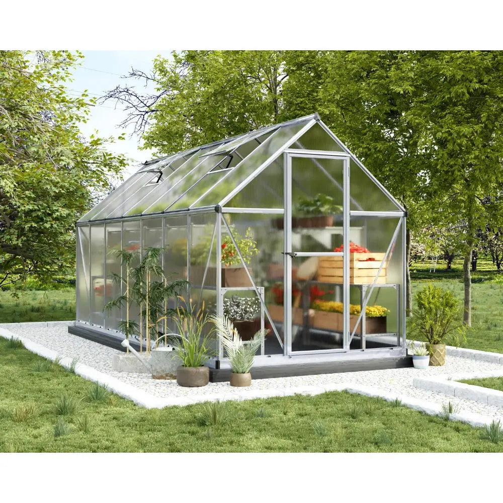 Palram - Canopia Mythos 6' x 14' Greenhouse - Silver | HG5014 Palram