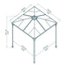 Palram - Canopia Palermo 3000 10' x 10' Gazebo | HG9150 Palram