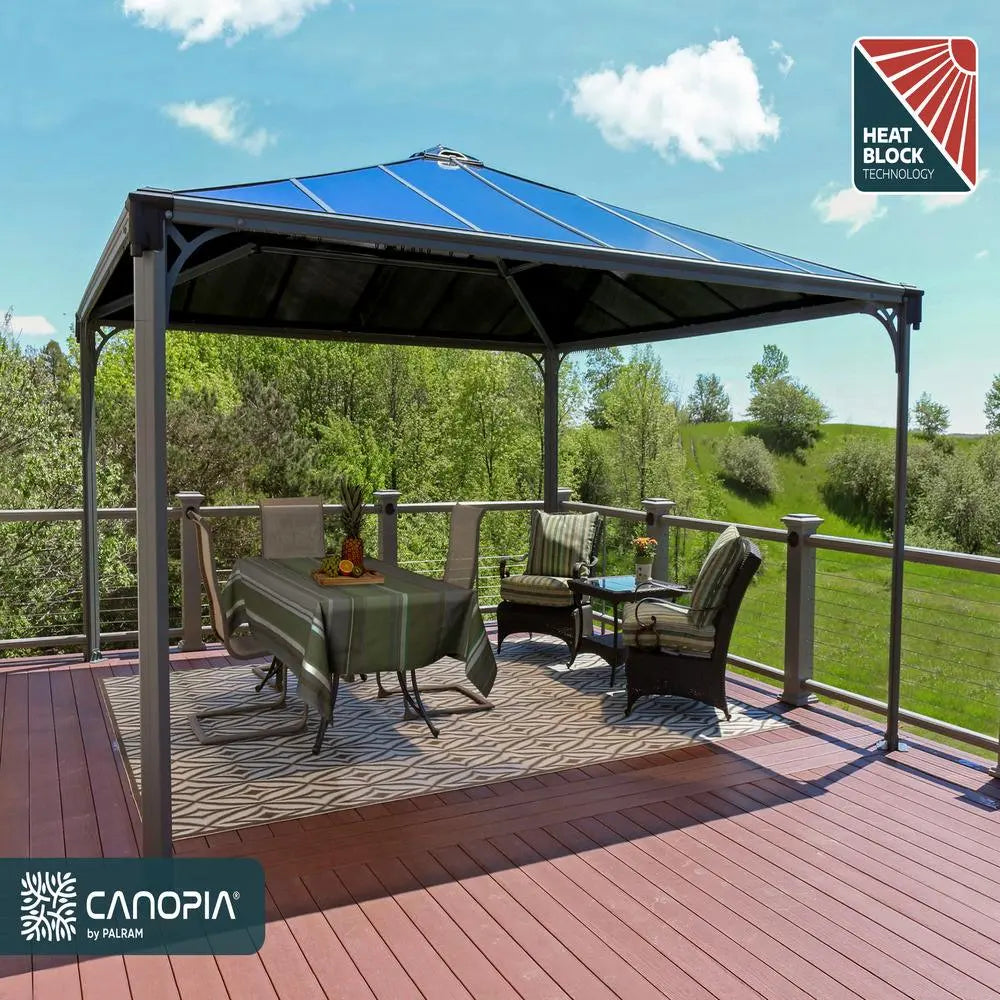 Palram - Canopia Palermo 4300 14' x 14' Gazebo | HG9154 - The Greenhouse Pros