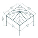 Palram - Canopia Palermo 4300 14' x 14' Gazebo | HG9154 Palram