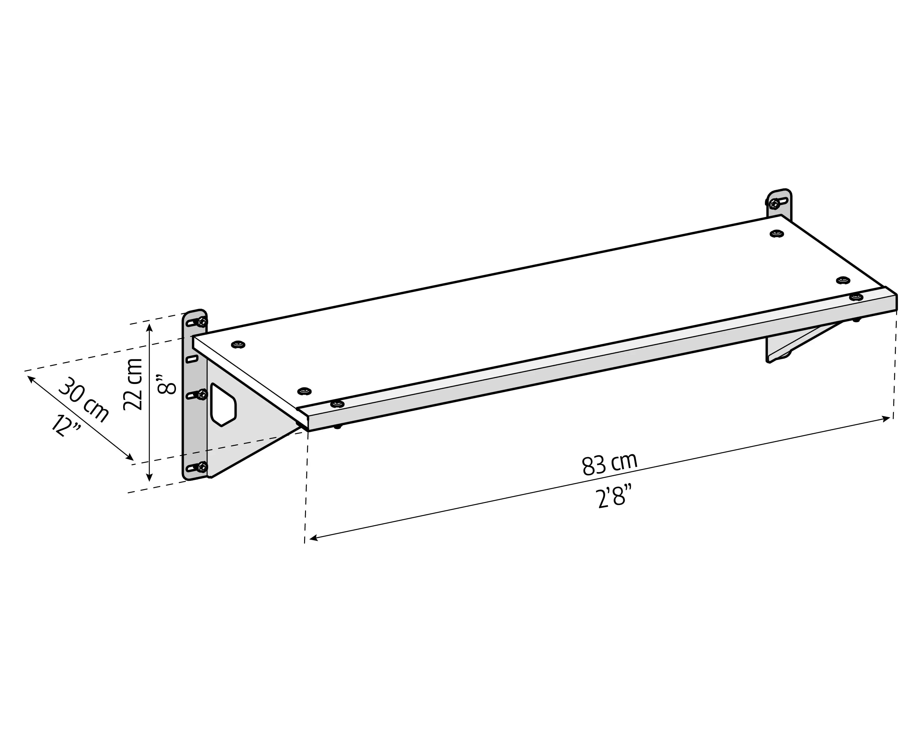 Palram - Canopia Rubicon and SkyLight Shed Storage Shelf | HG1054 Palram