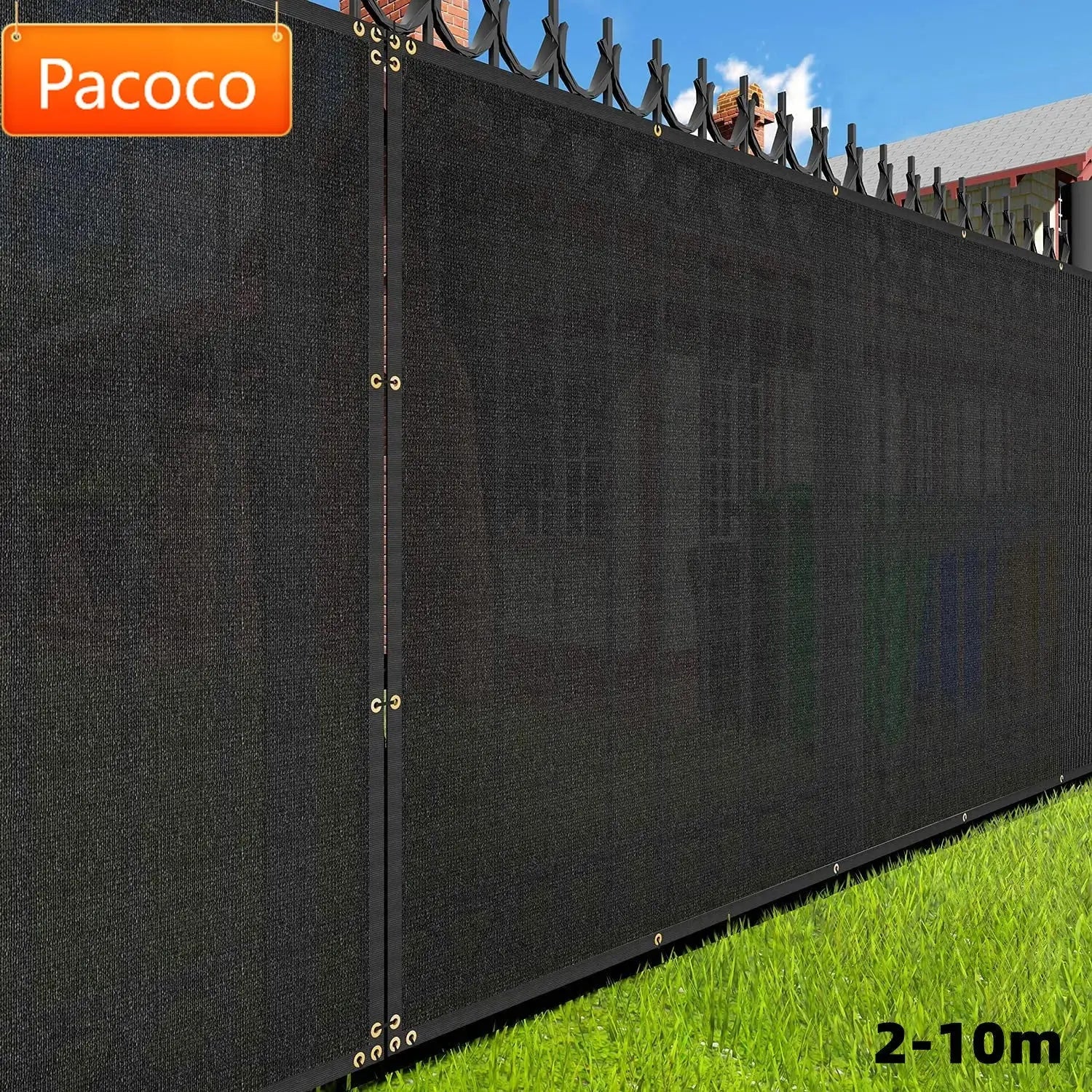 Premium Black Fence Privacy Screen - The Greenhouse Pros