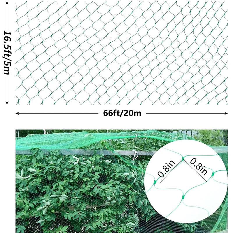 20/10M Anti Bird Protection Net Mesh Garden Plant Netting Protect Plants and Fruit Trees from Birds Deer Poultry Best Fencing - The Greenhouse Pros