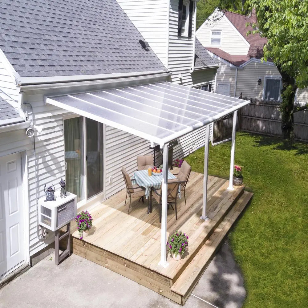 Palram - Canopia Olympia 10' x 18' Patio Cover - White/White | HG8818W Palram