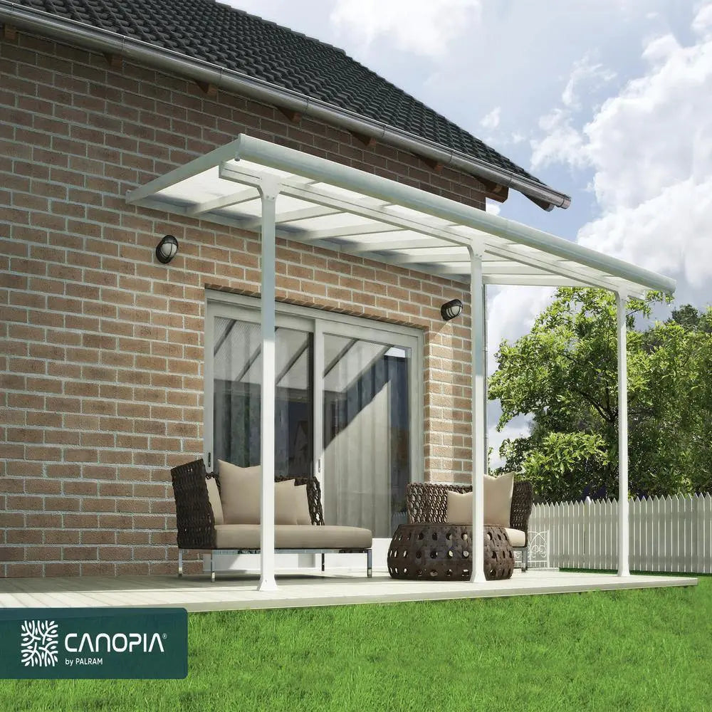 Palram - Canopia Feria 10' x 14' Patio Cover - White/White | HG9314 Palram