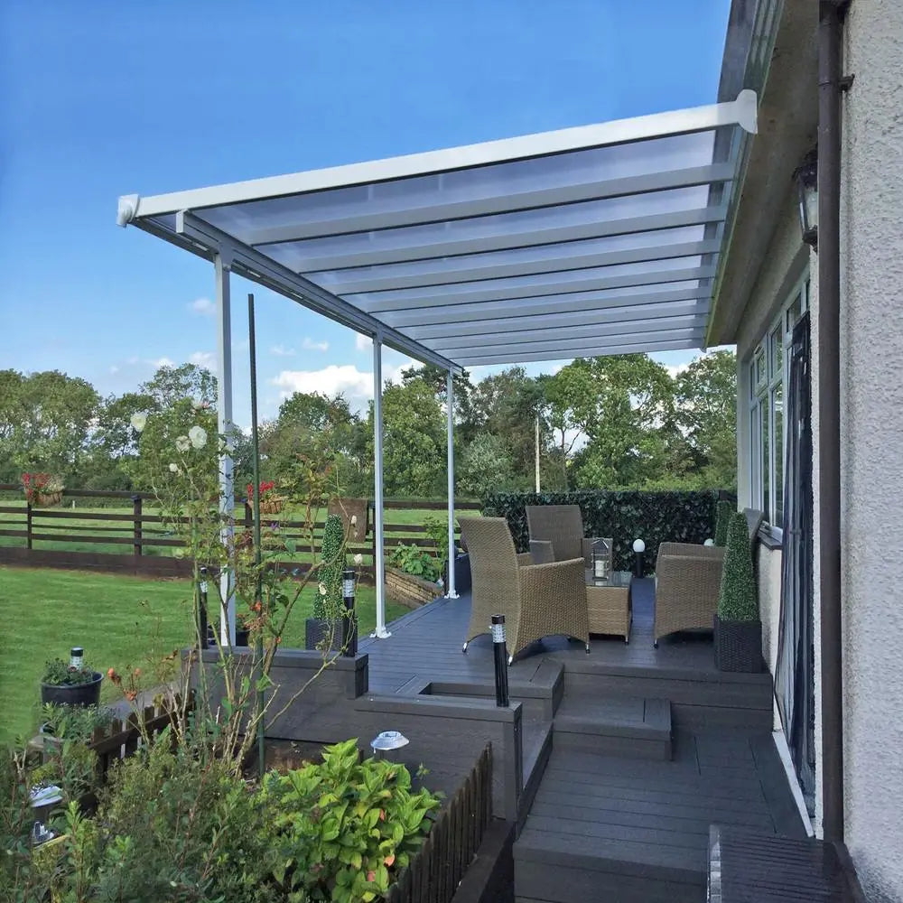 Palram - Canopia Feria 10' x 18' Patio Cover - White/White | HG9318 Palram