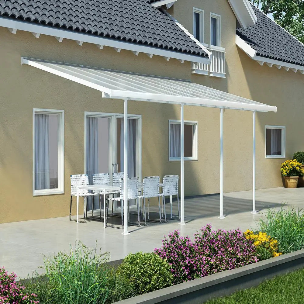 Palram - Canopia Feria 10' x 20' Patio Cover - White/White | HG9320 - The Greenhouse Pros