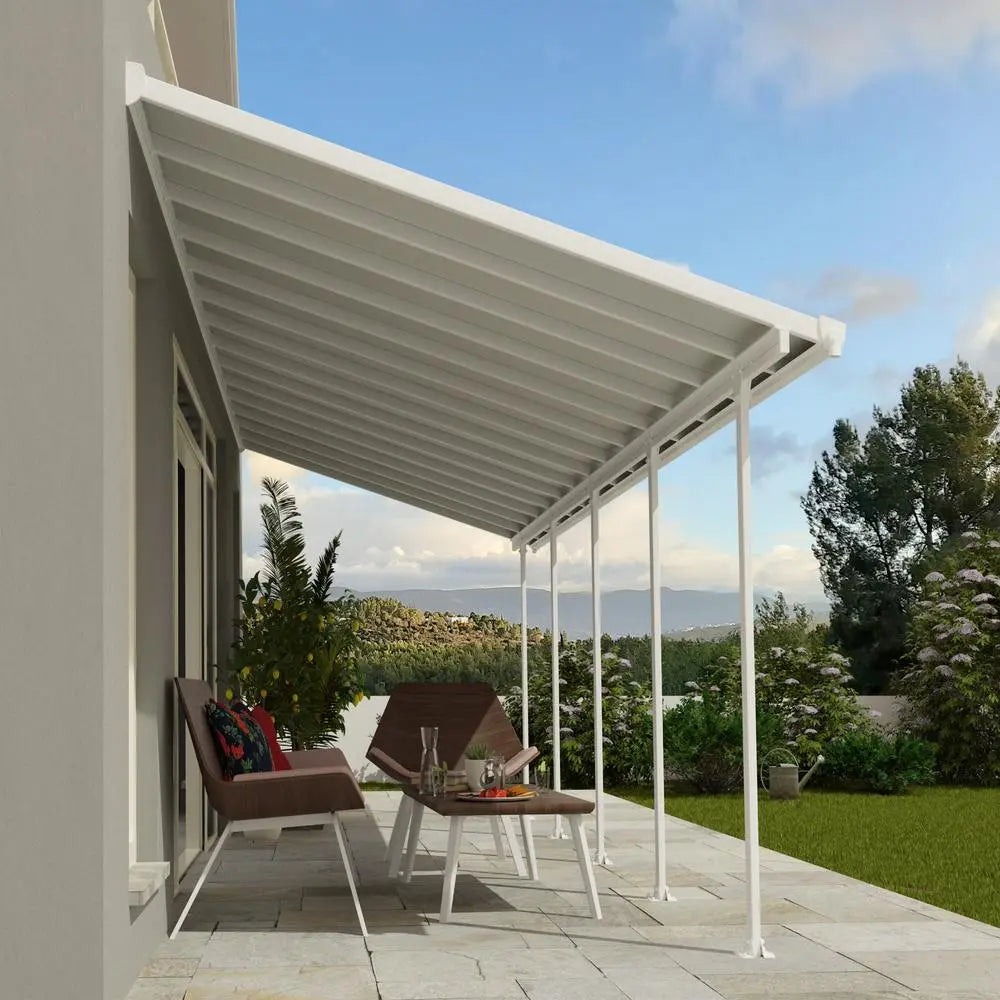 Palram - Canopia Feria 10' x 28' Patio Cover - White/White | HG9328 - The Greenhouse Pros