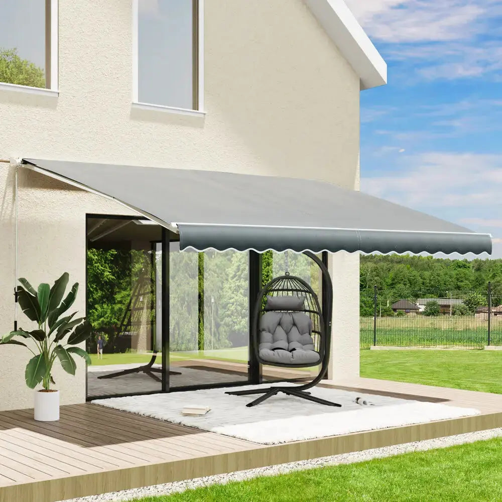 13'x8' /10'x8' / 12'x10' Retractable Sunshade Shelter Patio / Window Outdoor Awning The Greenhouse Pros